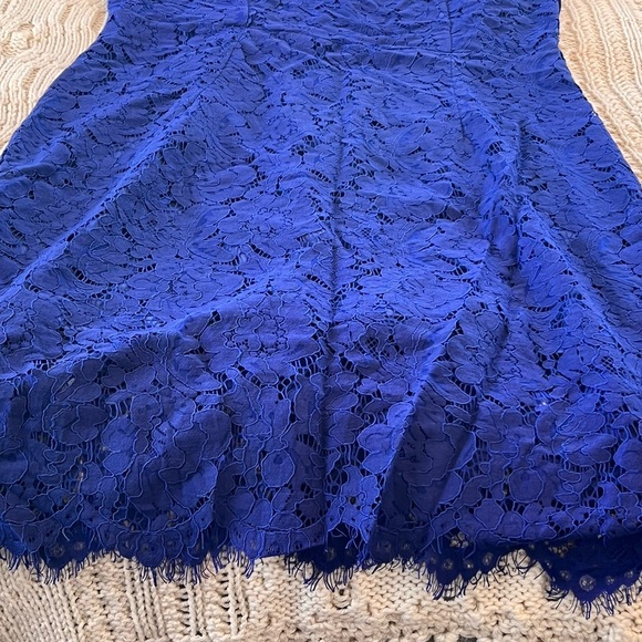 NWT l Beautiful Merokeety Vibrant Blue Lace Dress! XL - Picture 5 of 10